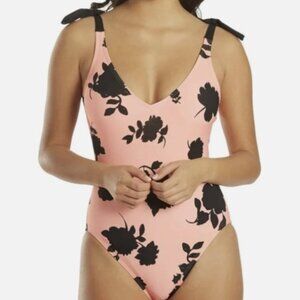 NWT! Kate Spade Shell Pink Floral Tie Shoulder One Piece Swimsuit NEW!